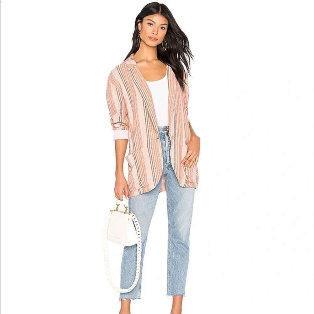 NWT Free People Simply Stripe Blazer